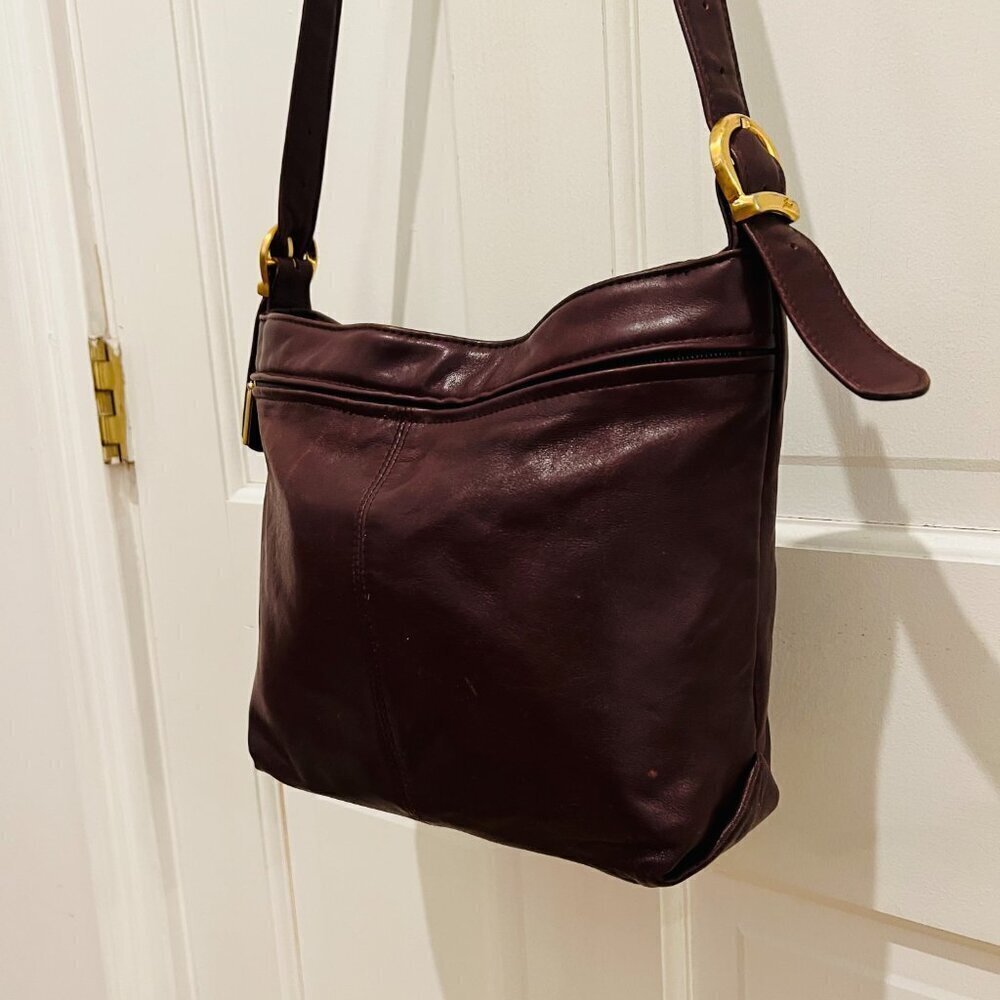 Vintage Stone Mountain Leather Shoulder Handbag Purse - Picture 5 of 16